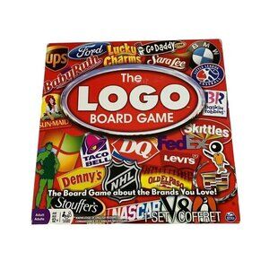 Spin Master "The Logo Board Game" 1st Edition Brand Knowledge 12 years and up